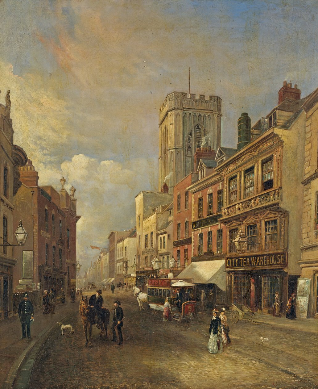 Southgate Street，Gloucester，c.1875 作者 爱德华·史密斯