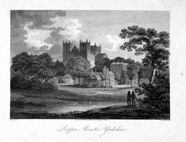 Ripon Minster，由J. C. Smith刻制 作者 爱德华（之后）戴斯