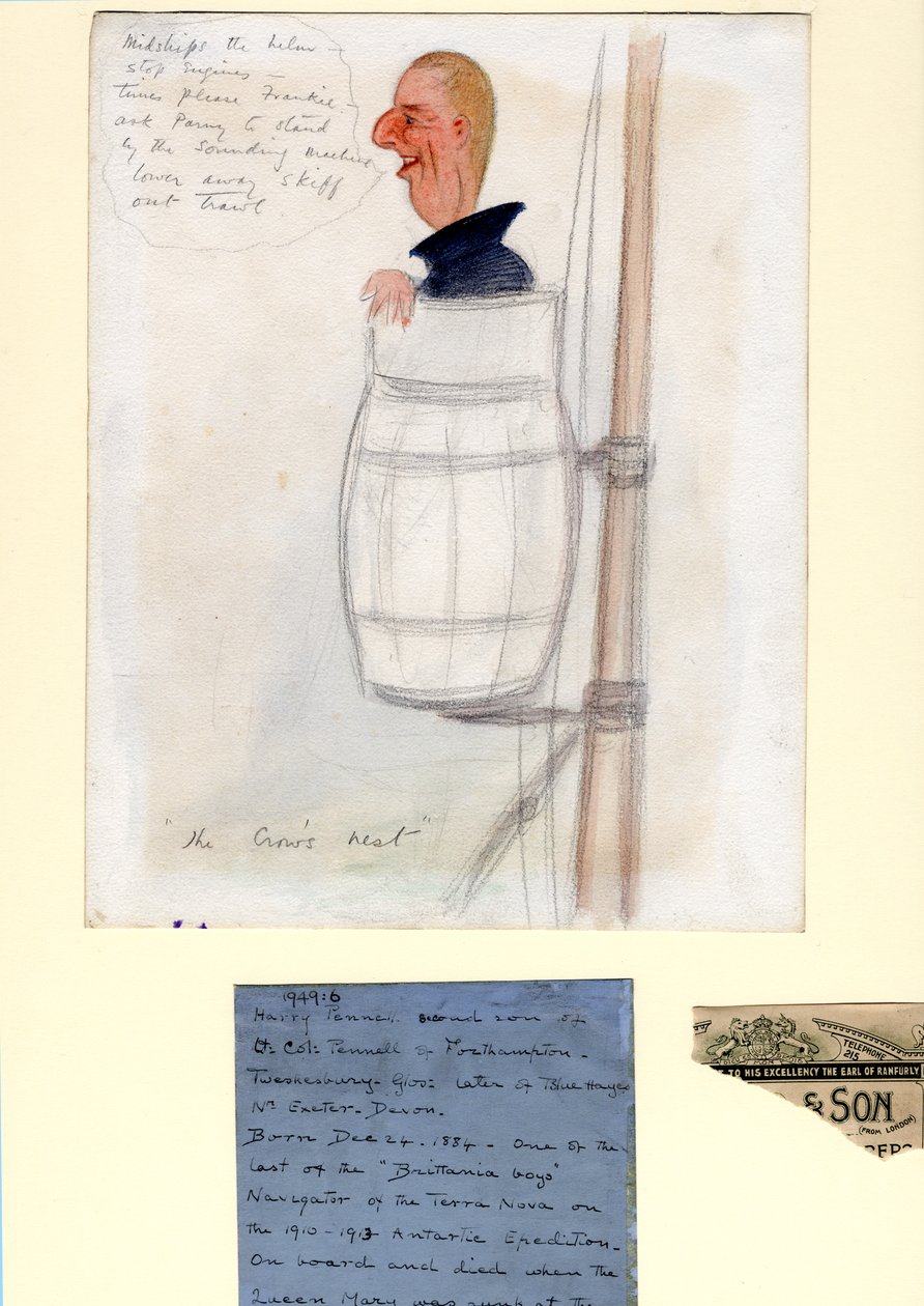 Henry Pennell，1910-12（wc＆paper on paper） 作者 爱德华·阿德里安·威尔逊