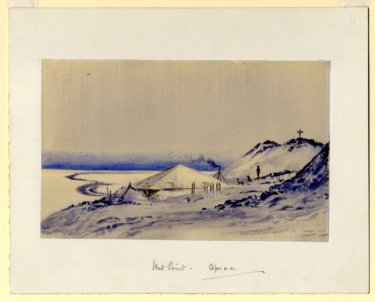 Hut Point，1911年（纸上写着） 作者 爱德华·阿德里安·威尔逊