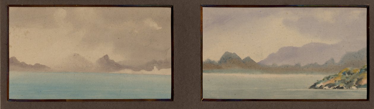 挪威笔记本电脑的水彩画，1898-99（纸上写着） 作者 爱德华·阿德里安·威尔逊