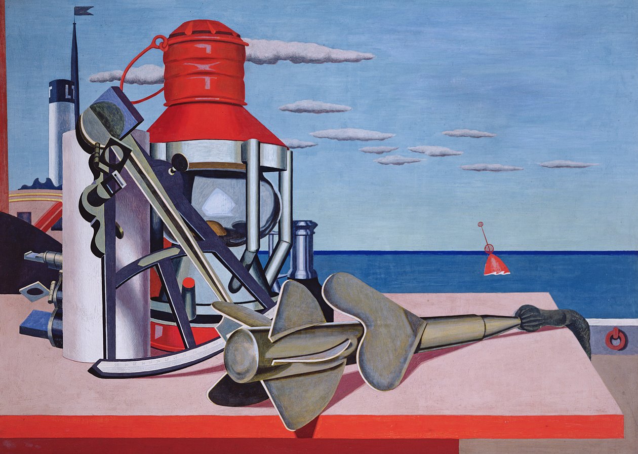 忠实的仆人（海军陆战队）c.1928（船上蛋彩画） 作者 爱德华·亚历山大·沃兹沃斯