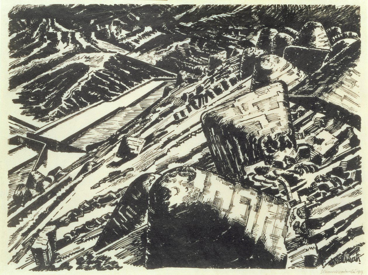 钢包炉渣，老山 作者 爱德华·亚历山大·沃兹沃斯
