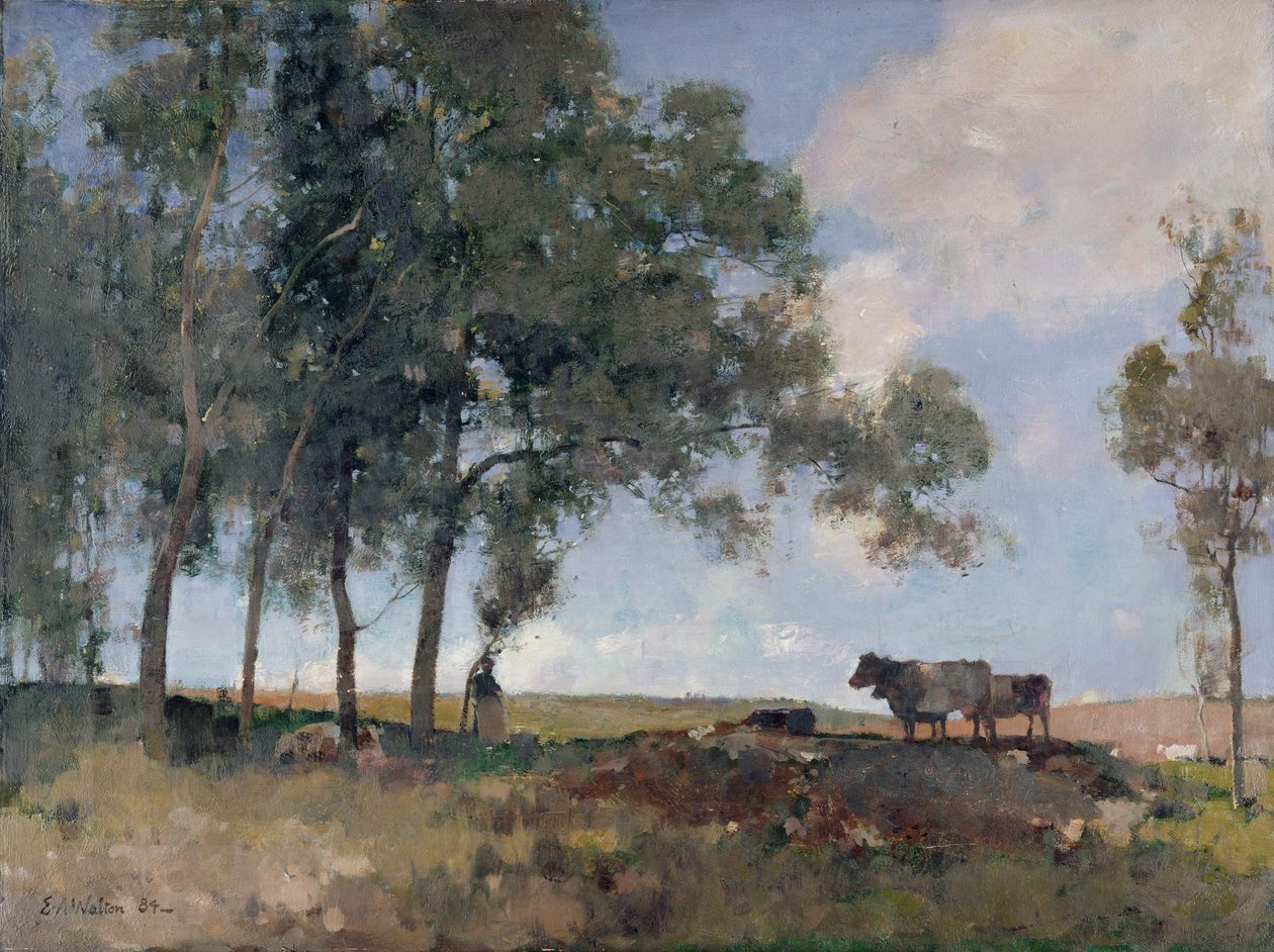 秋天的阳光，1884年 作者 爱德华·亚瑟·沃尔顿