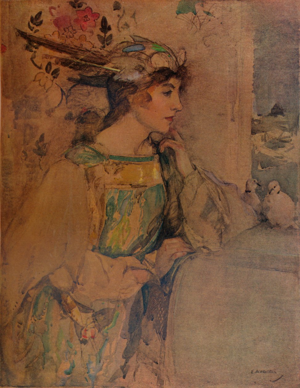 渴望之心，c1900。 作者 爱德华·亚瑟·沃尔顿