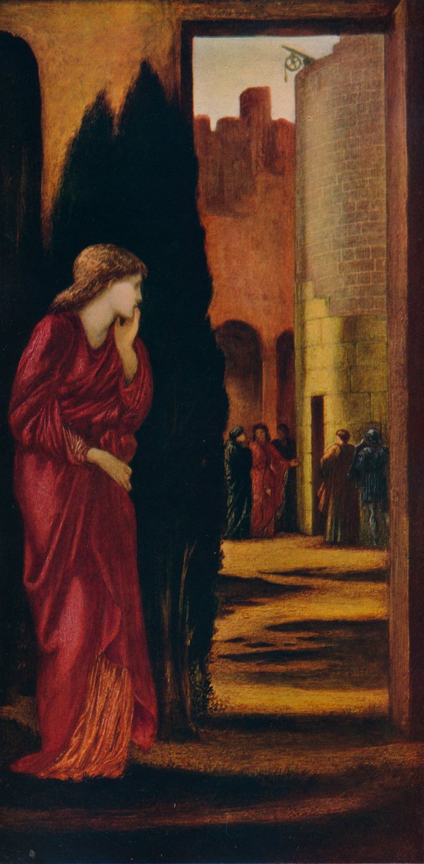 达纳（Danaë）和这座大胆的塔楼，1872年。 作者 爱德华·伯恩·琼斯