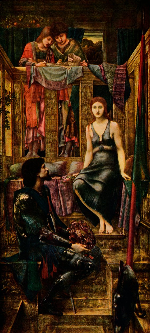 国王科菲图亚和乞eg女仆，1884年，1911年 作者 爱德华·伯恩·琼斯