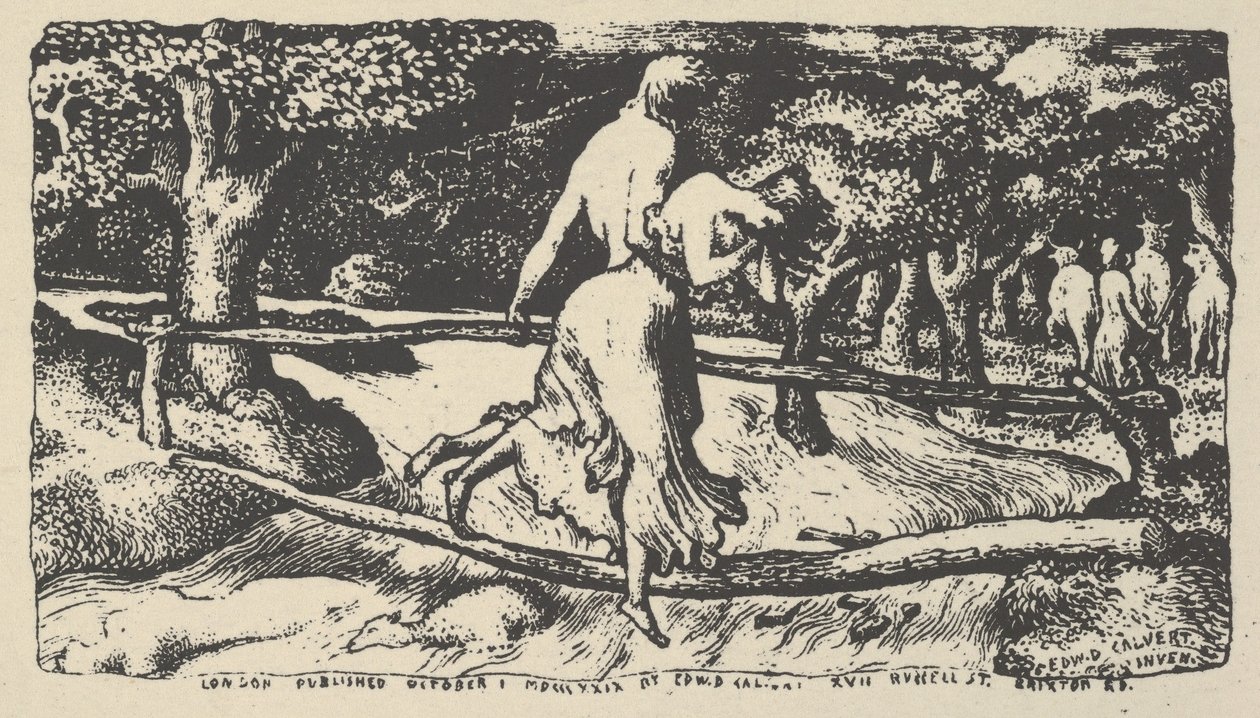 洪水》，1904年。 作者 爱德华·卡尔弗特