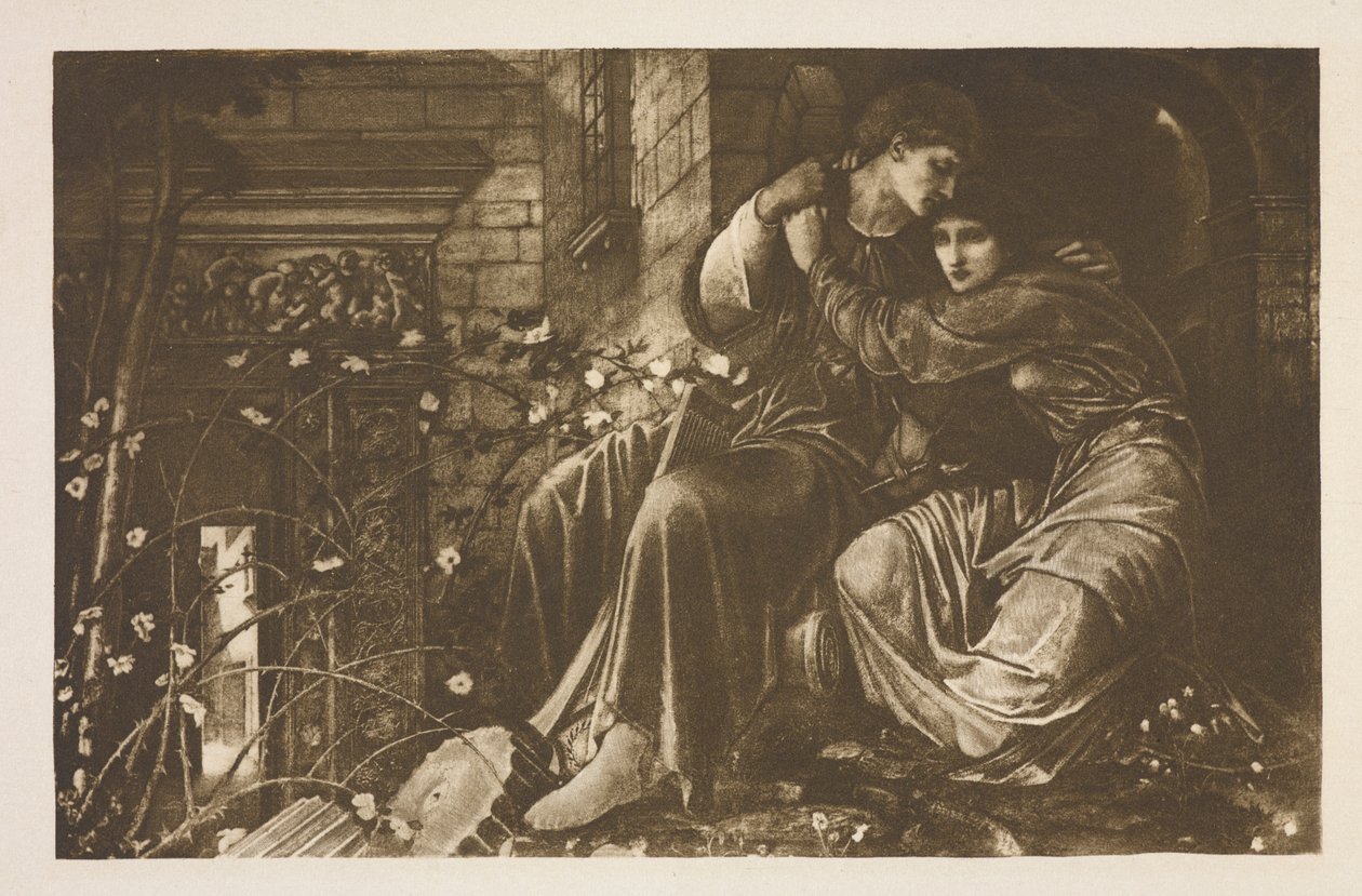 废墟中的爱情 作者 爱德华·科利（之后）伯恩·琼斯（Burne Jones）