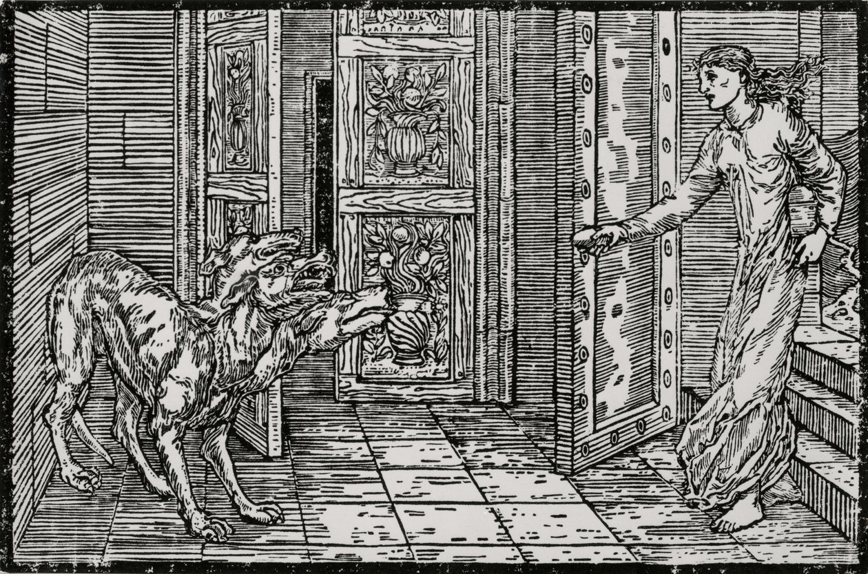 地狱犬 作者 爱德华·科利（之后）伯恩·琼斯（Burne Jones）