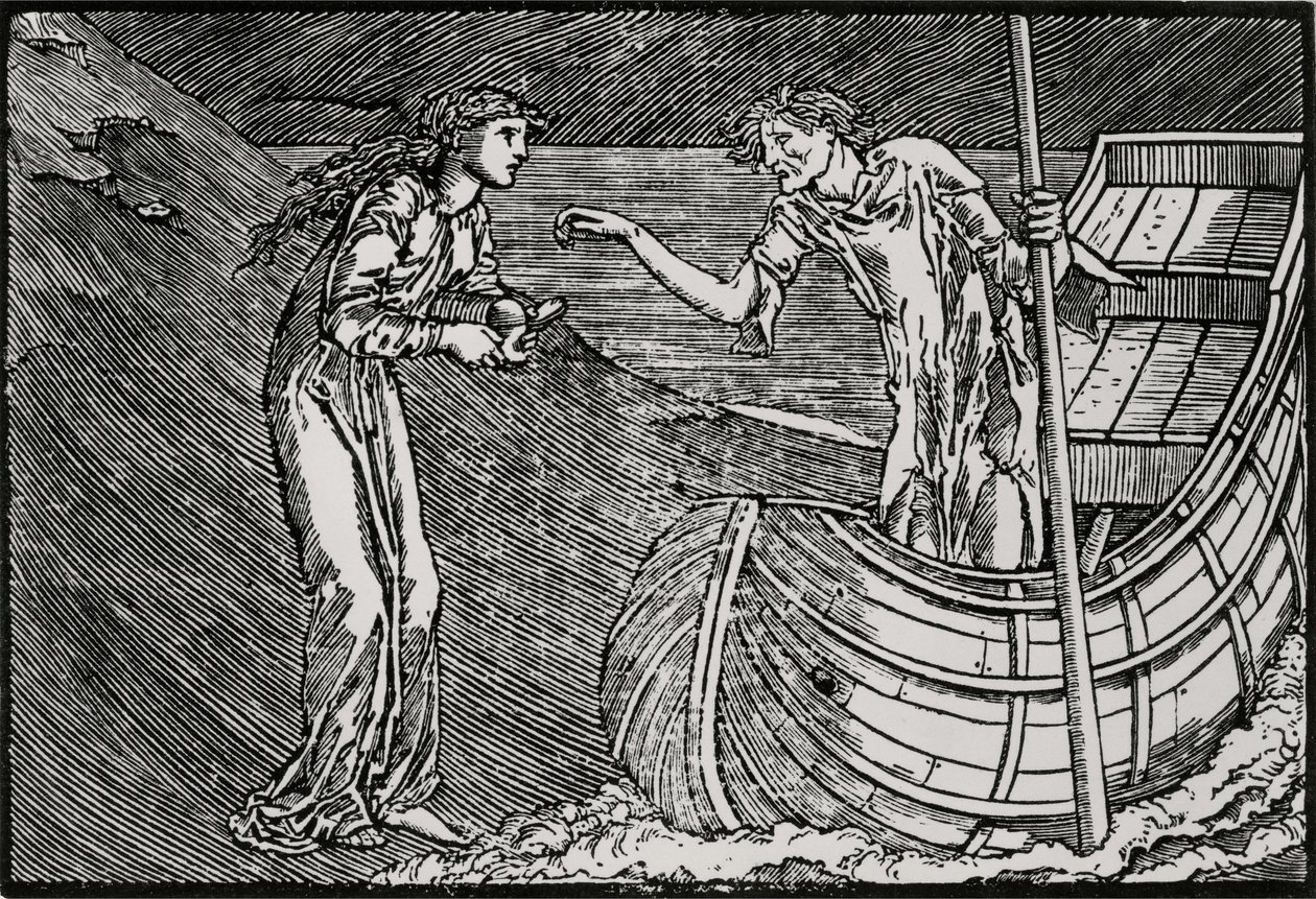 卡戎的费用 作者 爱德华·科利（之后）伯恩·琼斯（Burne Jones）