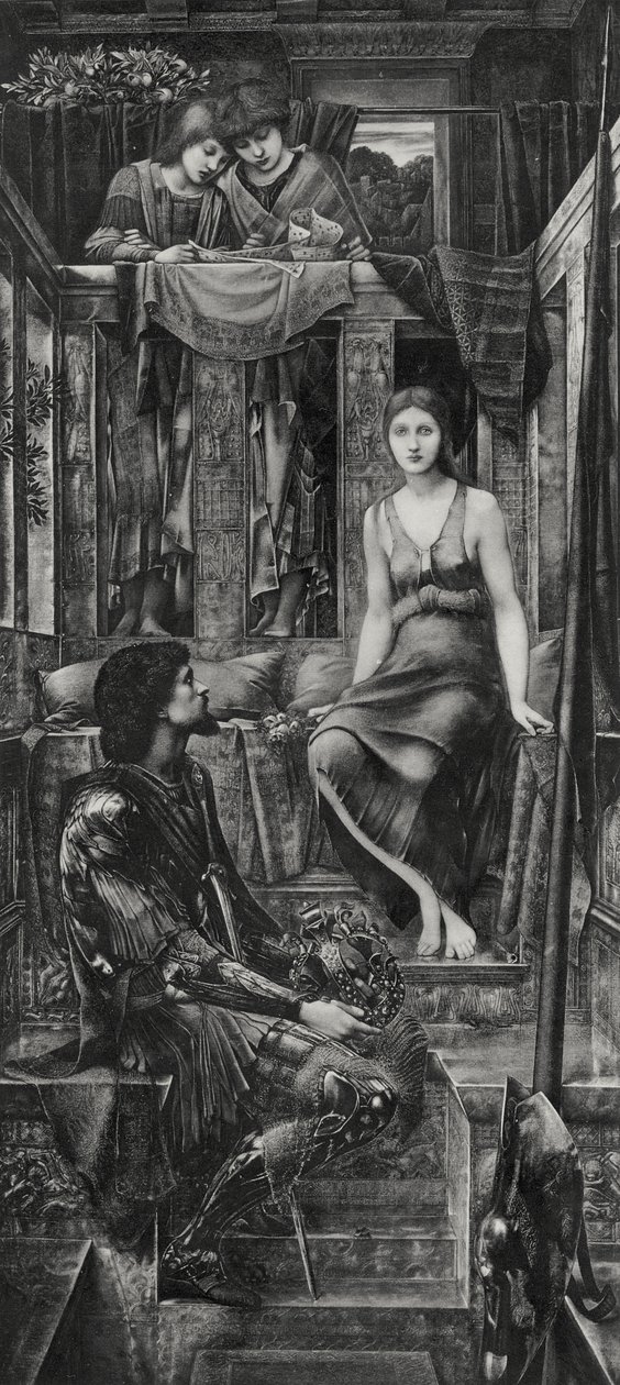 科普图亚国王与乞丐女佣 作者 爱德华·科利（之后）伯恩·琼斯（Burne Jones）