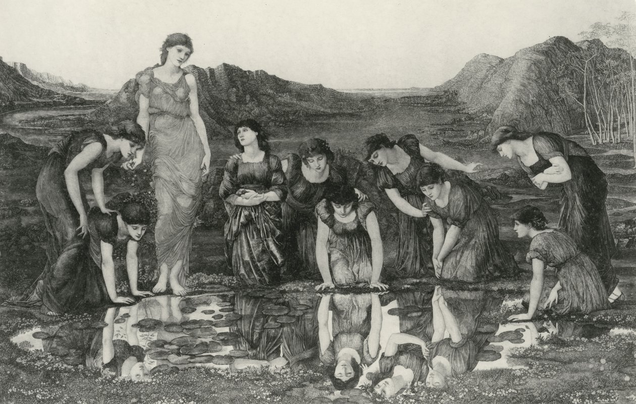 维纳斯之镜 作者 爱德华·科利（之后）伯恩·琼斯（Burne Jones）