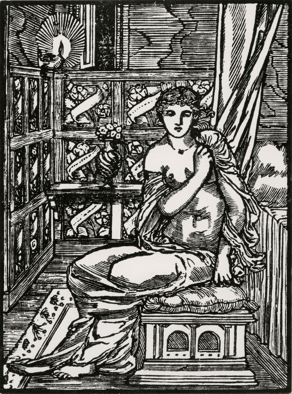 赛琪期待丘比特 作者 爱德华·科利（之后）伯恩·琼斯（Burne Jones）