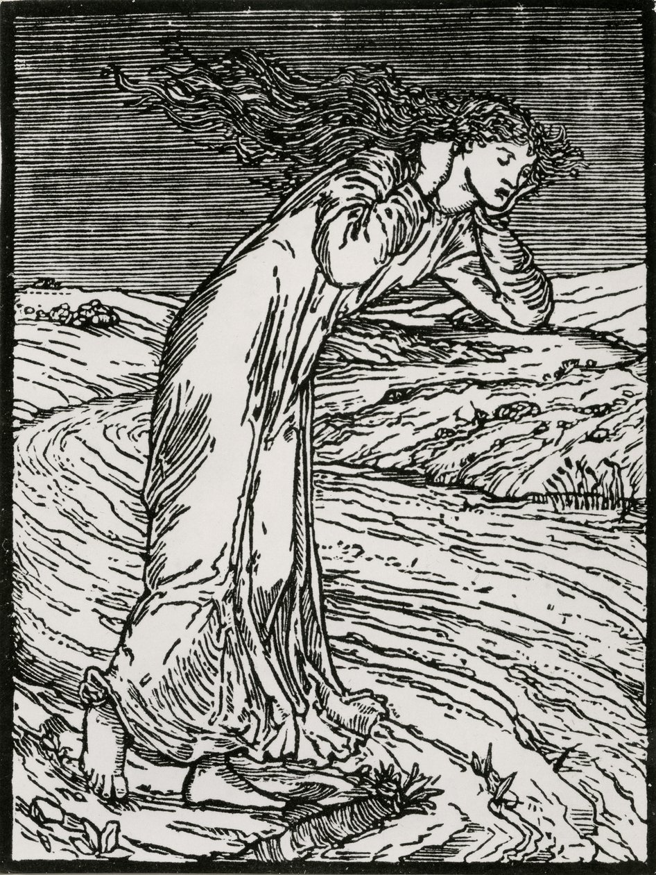 赛琪投河自尽 作者 爱德华·科利（之后）伯恩·琼斯（Burne Jones）