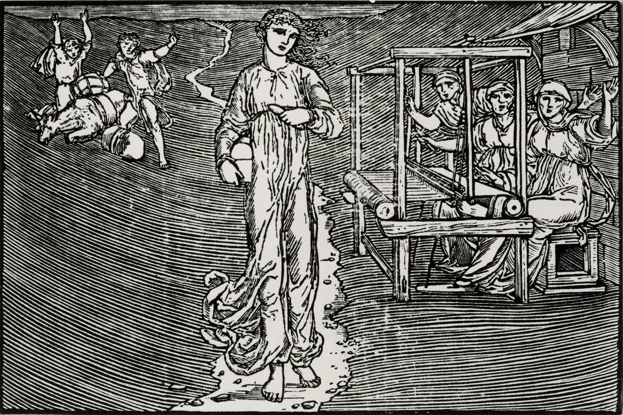 织女 作者 爱德华·科利（之后）伯恩·琼斯（Burne Jones）