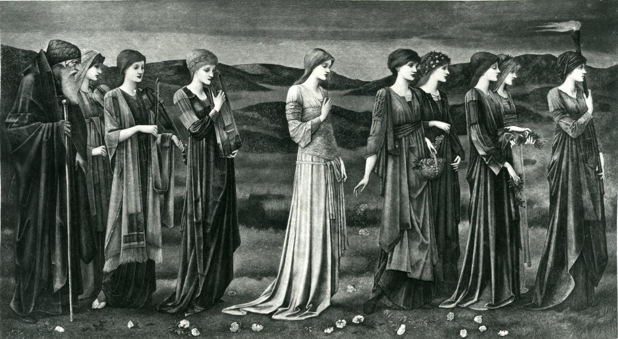 普赛克的婚礼 作者 爱德华·科利（之后）伯恩·琼斯（Burne Jones）