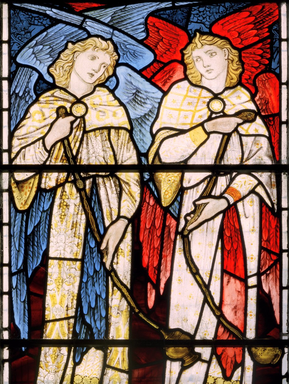 Censing Angels，1869（彩色玻璃） 作者 爱德华·伯恩·琼斯