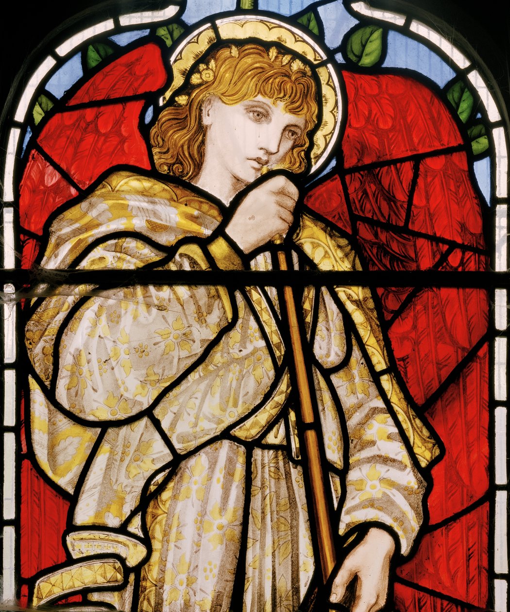 Cheddleton，Morris，Marshall，Faulkner＆Co，Edward Burne-Jones，Trumpeting Angel，1869 作者 爱德华·伯恩·琼斯