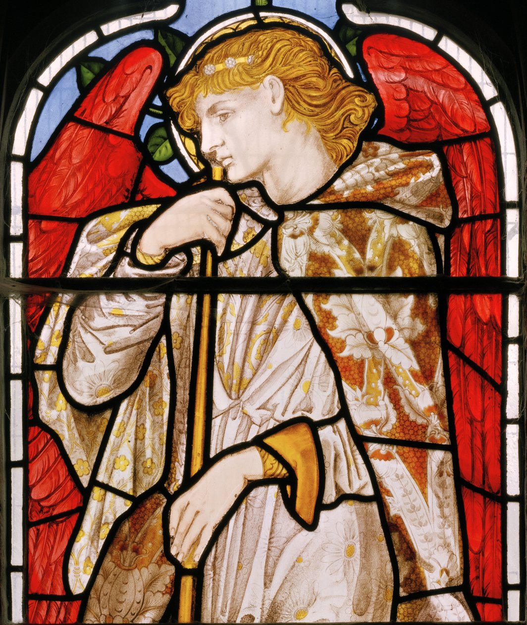 Cheddleton，Morris，Marshall，Faulkner＆Co，Edward Burne-Jones，Trumpeting Angel，1869 作者 爱德华·伯恩·琼斯