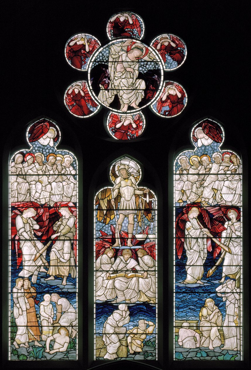 Easthampstead，St Michael＆St Mary Magdalen，Morris＆Co.，Edward Burne-Jones，The Last Judgment，St Michael，1876 作者 爱德华·伯恩·琼斯