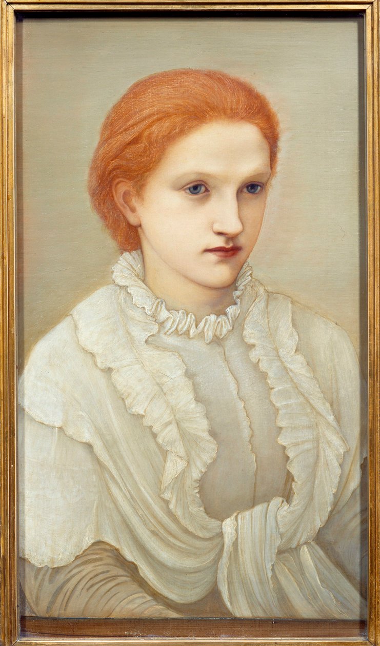 女权主义者的肖像 Frances Balfour (1858-1931) Edward Burne Jones (1833-1898) 作画，1880 年 0,63x0,38 m 南特，Musee des Beaux Arts 作者 爱德华·伯恩·琼斯