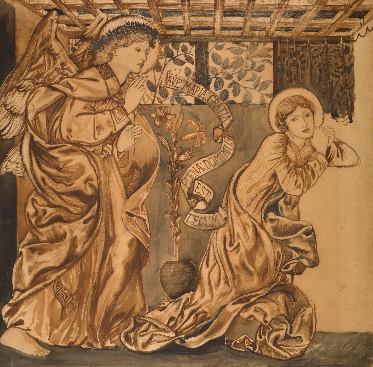 通告，c.1862 作者 爱德华·伯恩·琼斯
