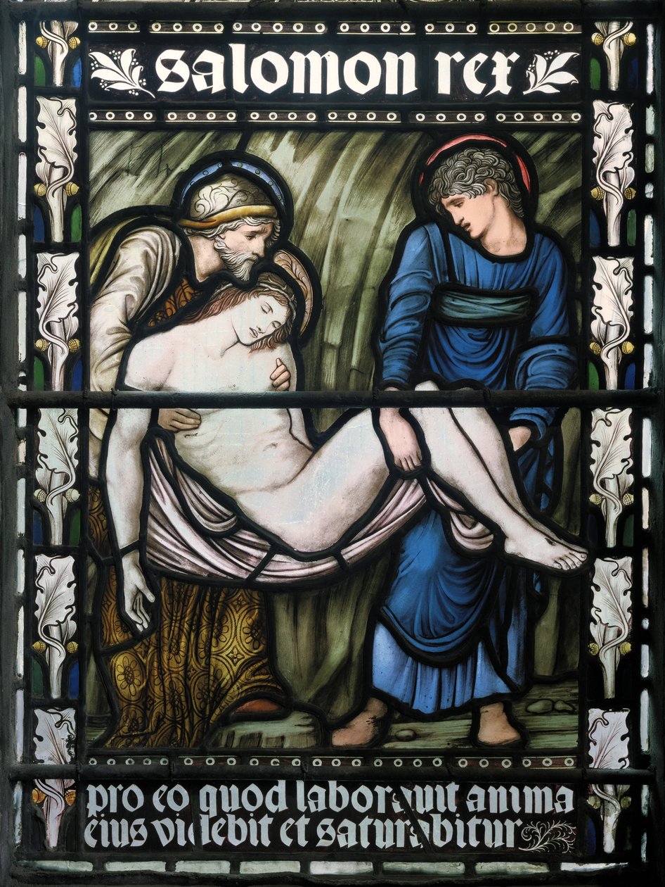 The Entombment，1876（彩色玻璃） 作者 爱德华·伯恩·琼斯