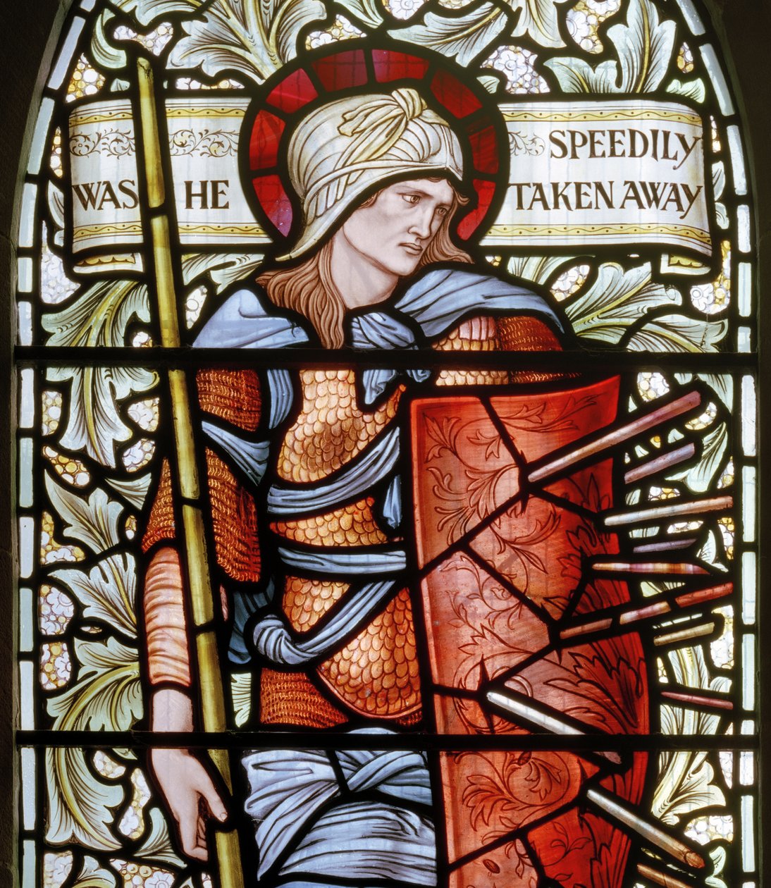 Wilden，All Saints，Morris＆Co.，Edward Burne-Jones，John Henry Dearle（1859-1932），坚韧，细节，1902-1914，Louisa，Alfred，The Baldwins，总理，卫理公会，伍斯特郡，艺术与工艺 作者 爱德华·科利和迪尔·伯恩·琼斯