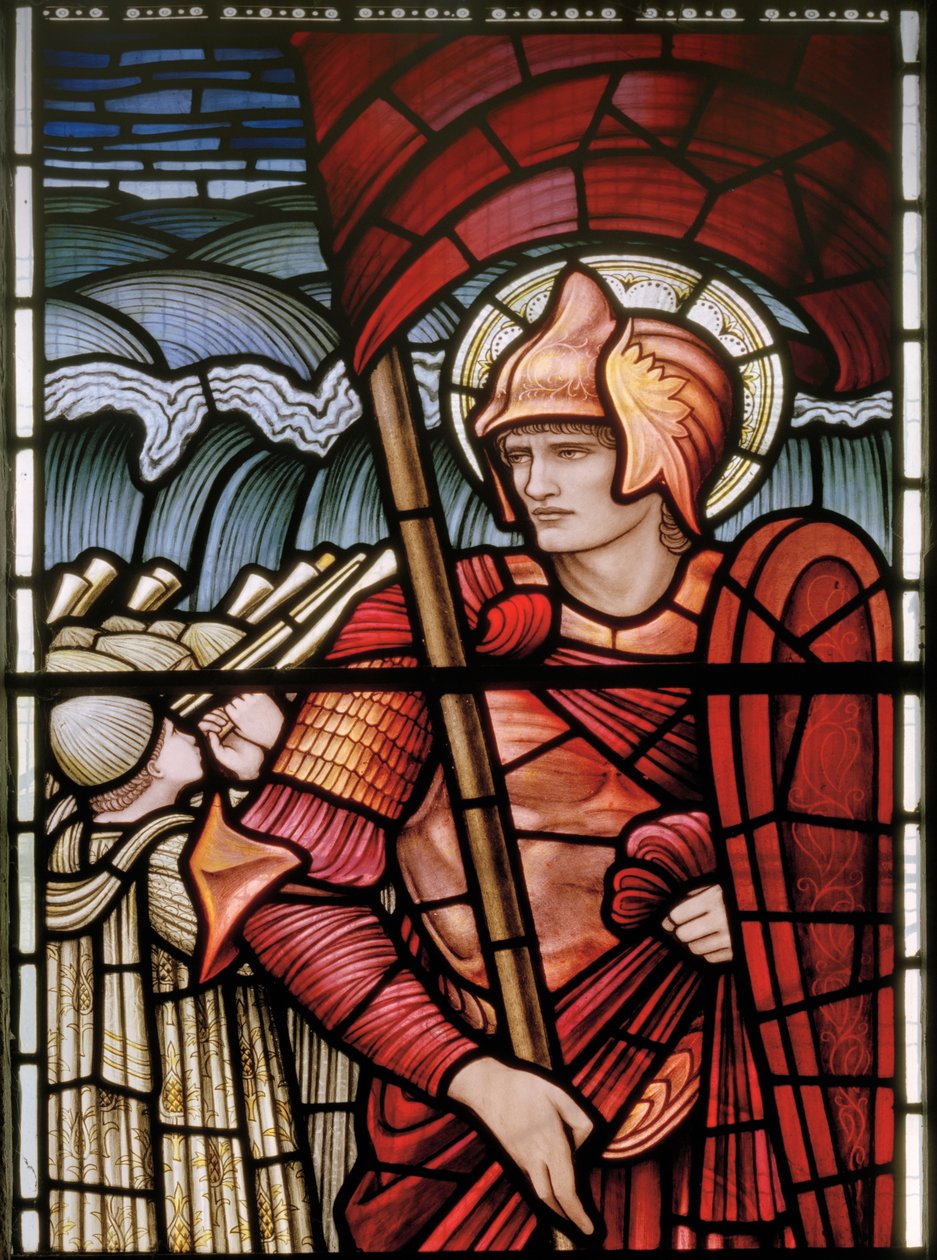Wilden，All Saints，Morris＆Co.，Edward Burne-Jones，John Henry Dearle（1859-1932），Joshua，detail，1902-1914，Louisa，Alfred，The Baldwins，总理，卫理公会，伍斯特郡，工艺品， 作者 爱德华·科利和迪尔·伯恩·琼斯