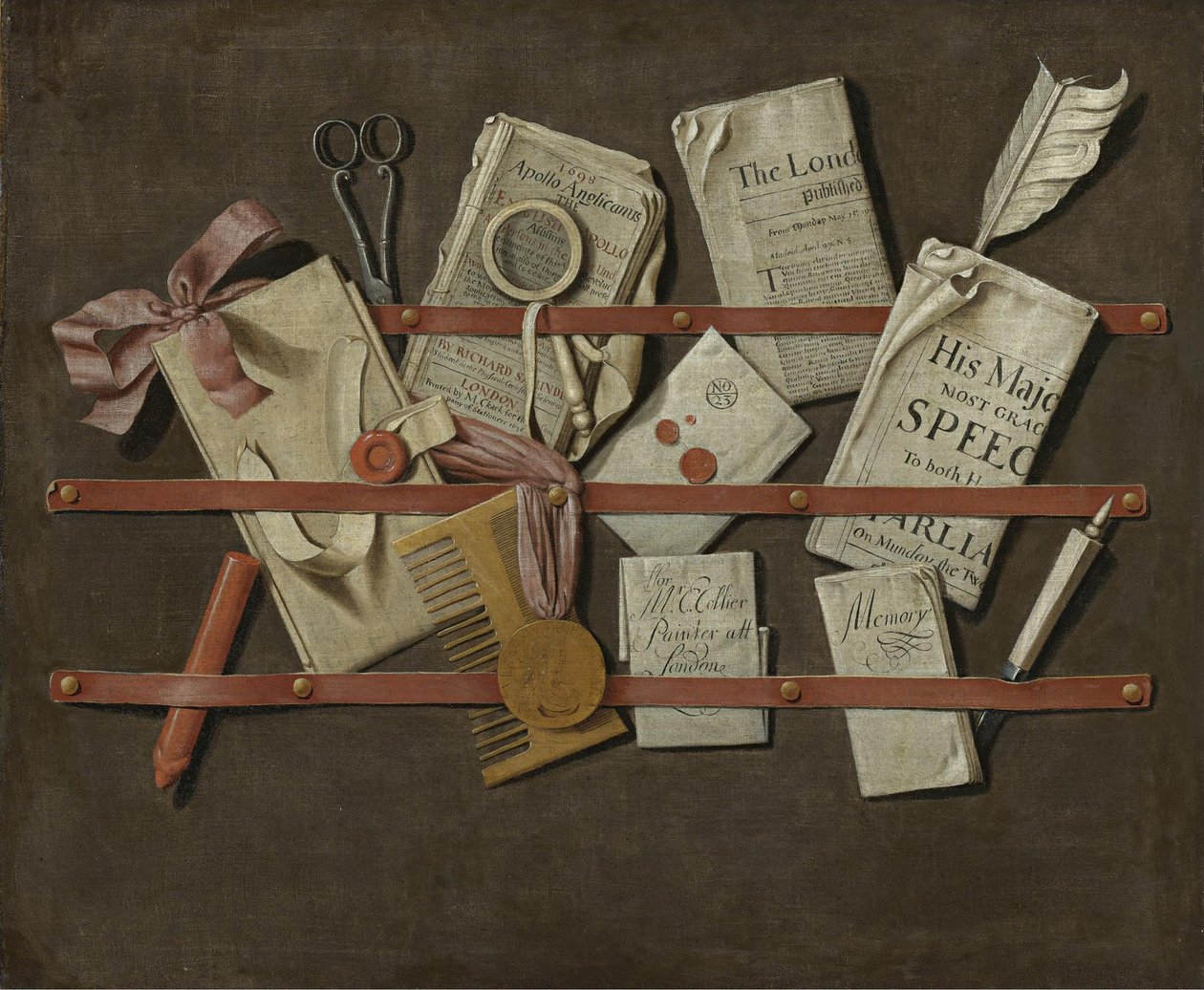 特隆佩·卢埃（Trompe-loeil），1698年 作者 爱德华科利尔