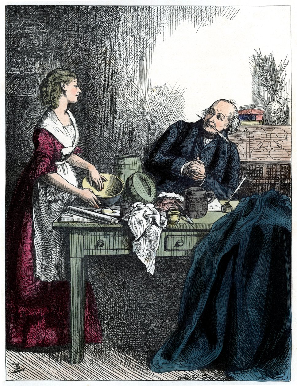查尔斯·狄更斯 (Charles Dickens) 的 Martin Chuzzlewit 作者 爱德华·达齐尔