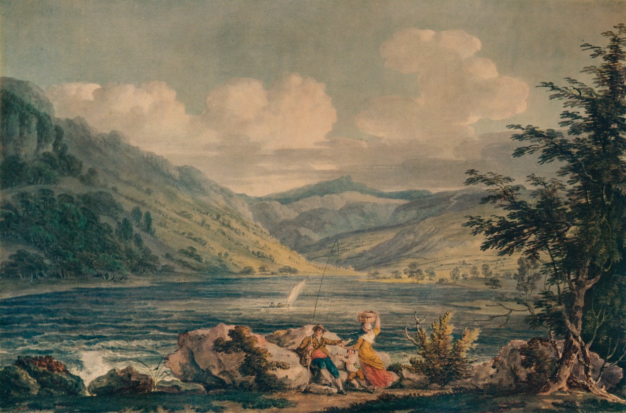 霍斯·沃特（Hawes Water），威斯特摩兰（Westmorland），c1790年，1935年 作者 爱德华·戴斯