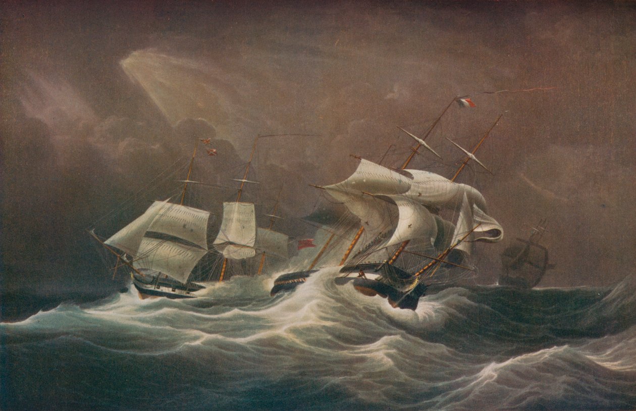 HMS不懈地参与法国人权，1797年，1829年 作者 爱德华·邓肯
