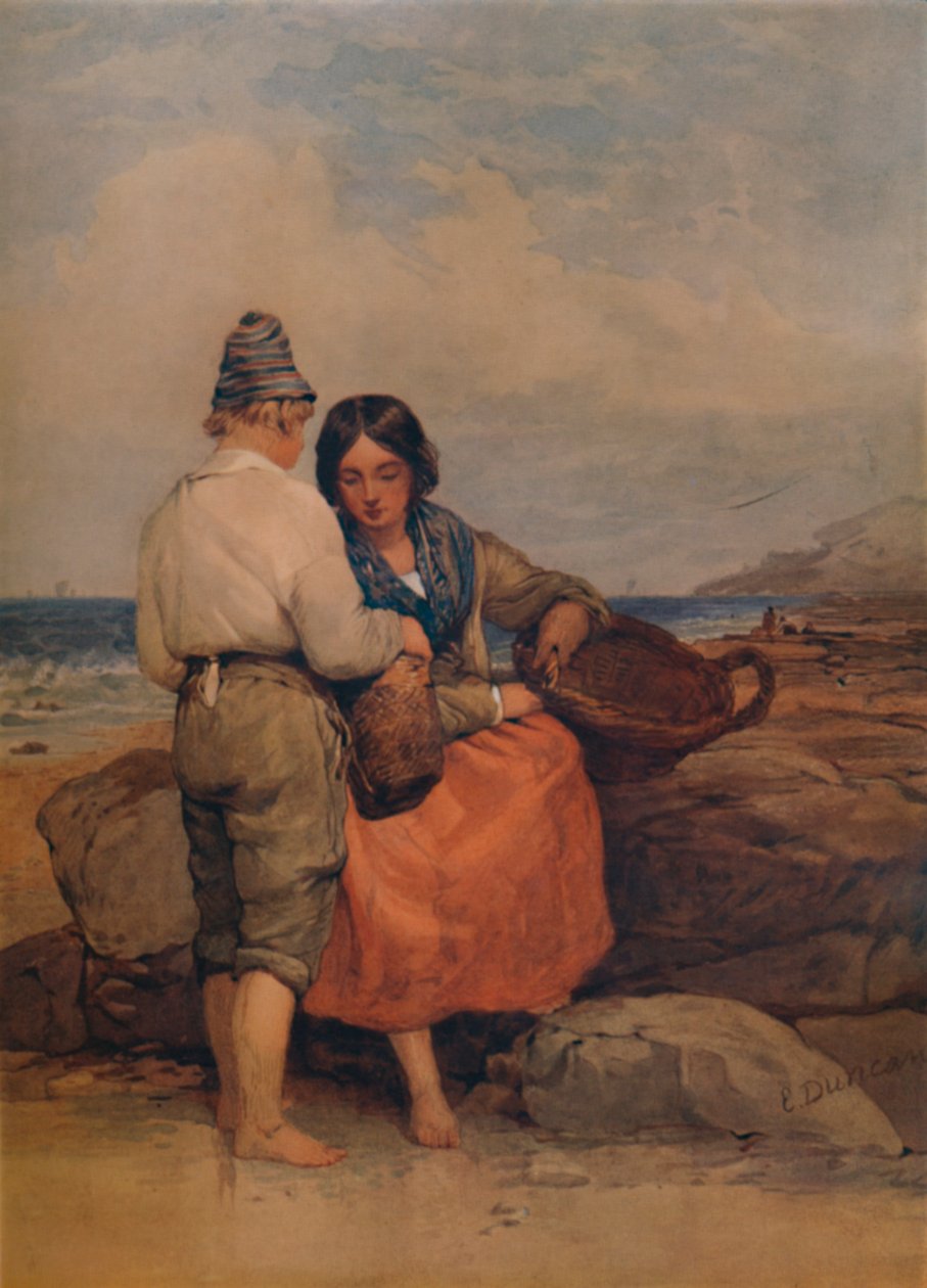 虾，19世纪，1935年 作者 爱德华·邓肯