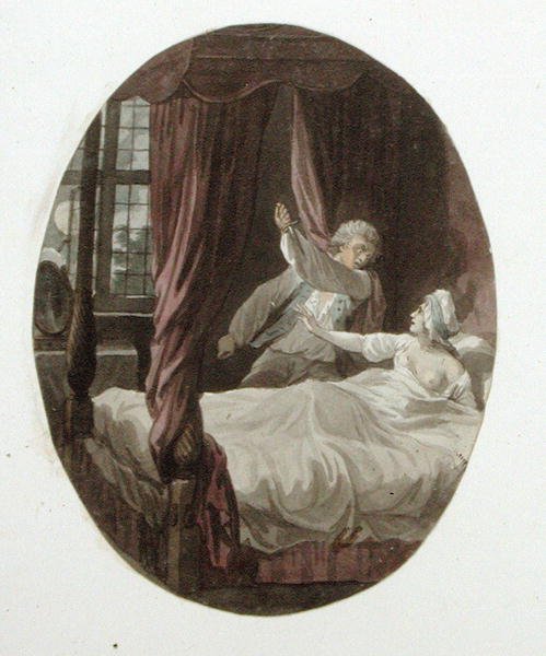 入侵者，《旁观者》插图，c.1810（纸上水彩） 作者 爱德华·弗朗西斯·伯尼