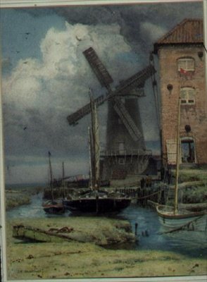 在Cley-Next-the-Sea，诺福克 作者 爱德华·弗雷德里克·布鲁特纳尔