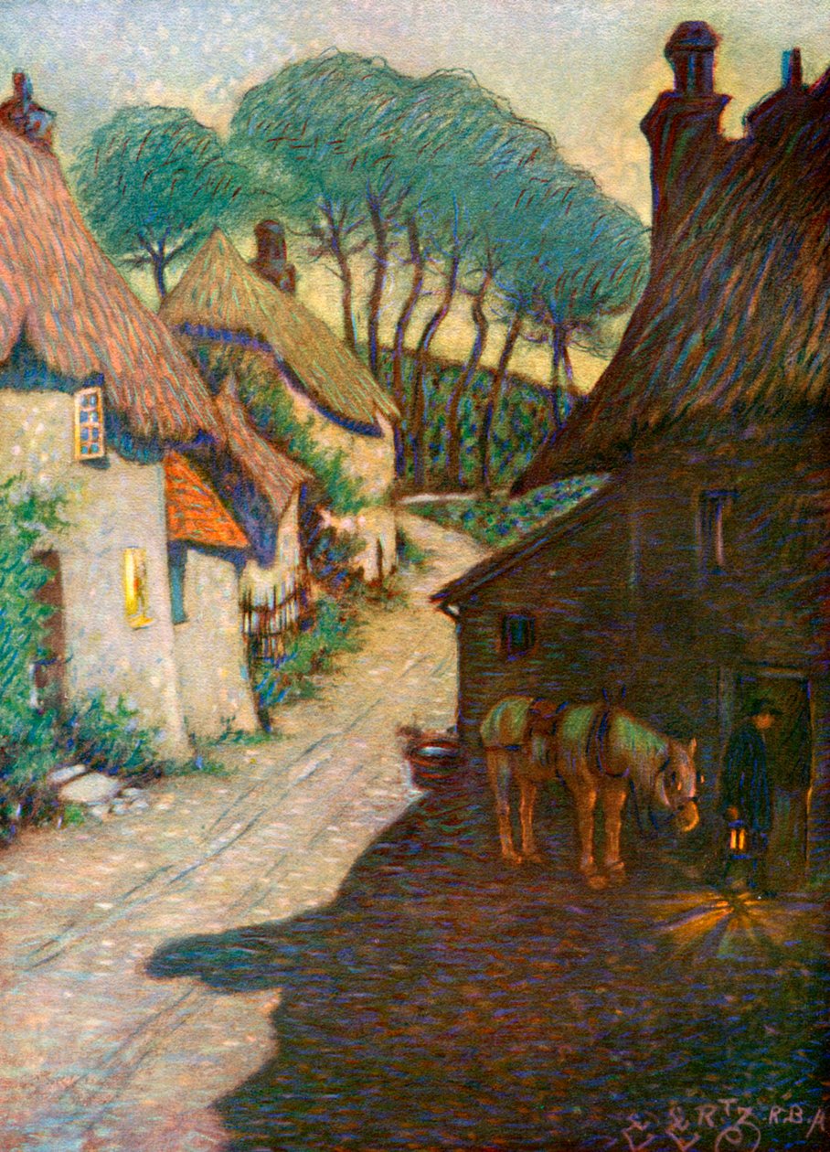 1924-1926年，南德文郡瑟瑟斯通村 作者 爱德华·弗雷德里克·埃兹