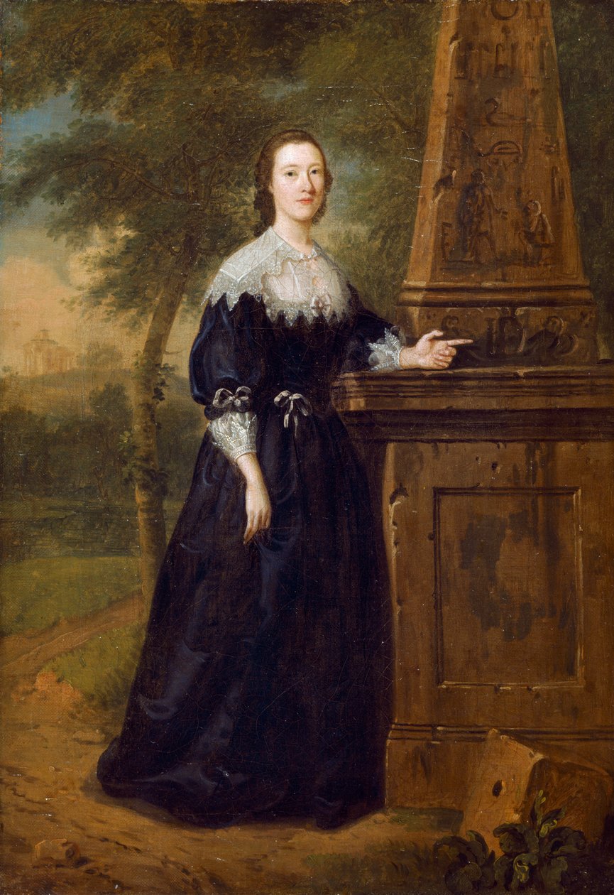 伊丽莎白-万德斯福小姐"，约1753年 作者 爱德华·海特利
