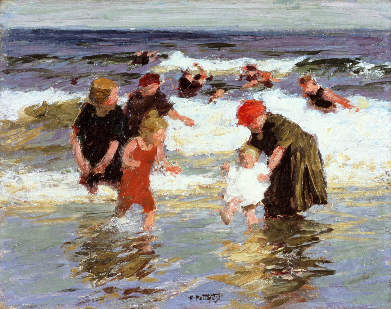 Bathers，c.1913 作者 爱德华·亨利·波塔斯特