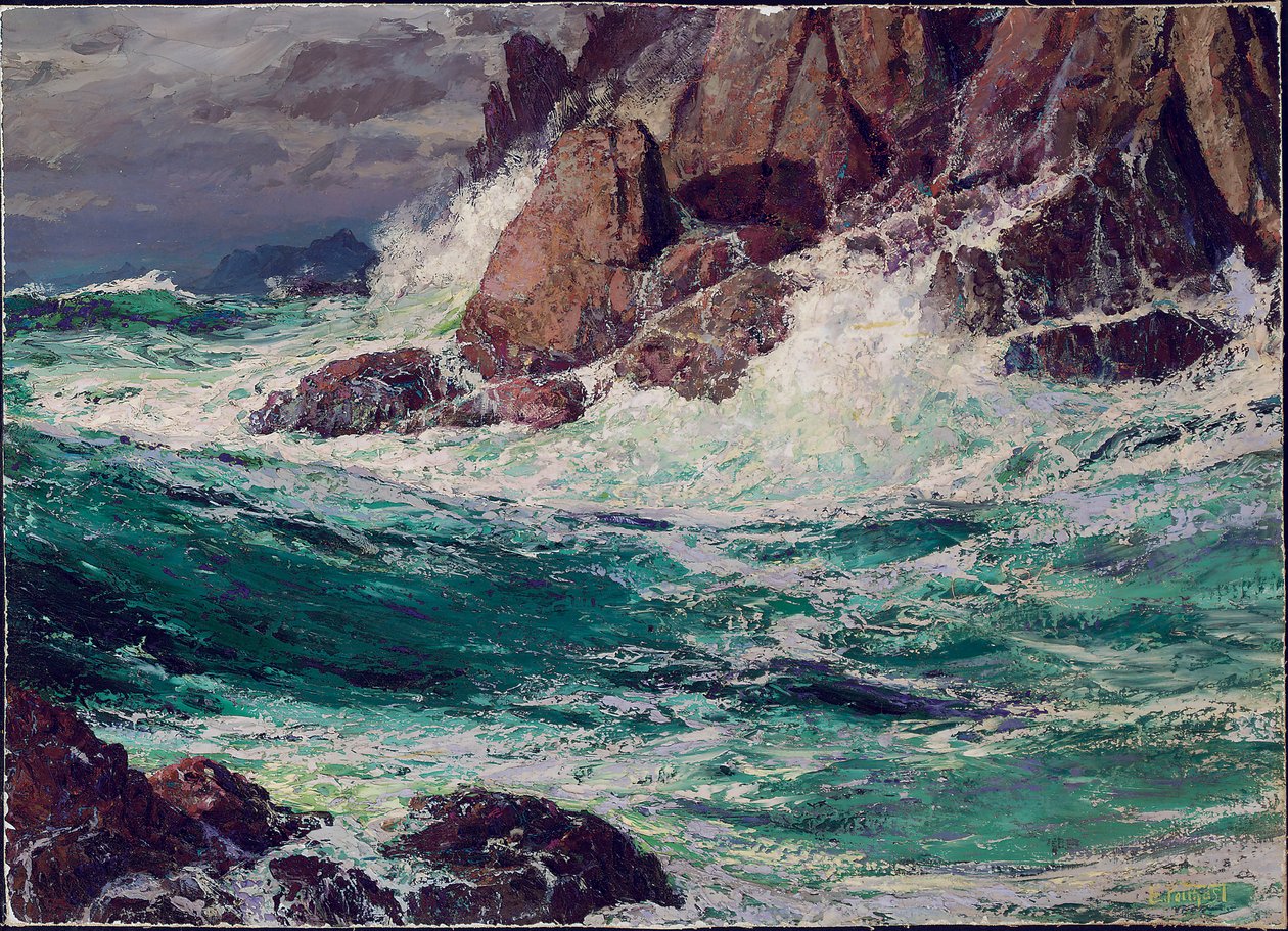 风雨如磐的海洋，1923年 作者 爱德华·亨利·波塔斯特