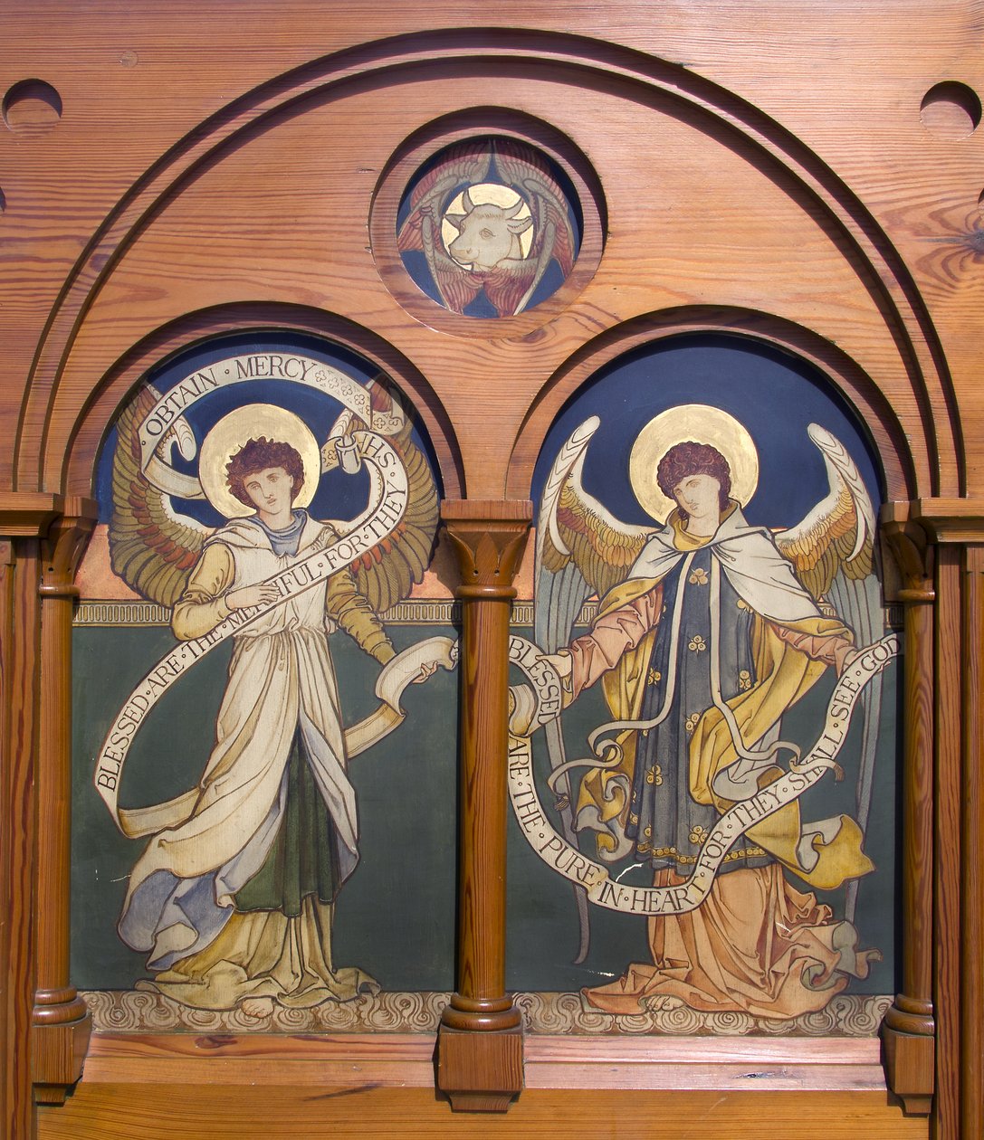Garstang，St Thomas，Shrigley＆Hunt（1873-1982），Edward Holmes Jewitt（1849-1929），Angel Reredos，c.1877 作者 爱德华·霍姆斯·杰威特