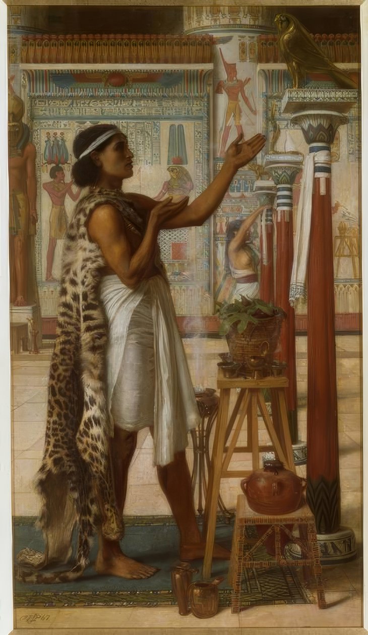 EJ Poynter，镭-绘画的崇拜，1867年 作者 爱德华·约翰·波因特