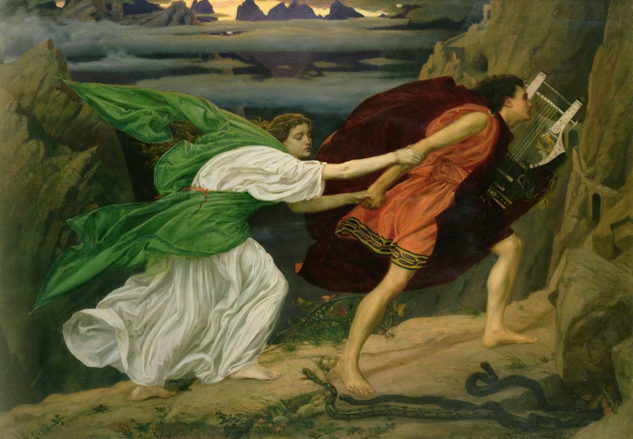 Orpheus和Eurydice，1862年 作者 爱德华·约翰·波因特