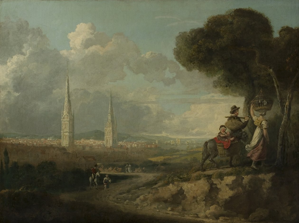 来自Hillfields的考文垂，c.1807 作者 爱德华少年拉奇