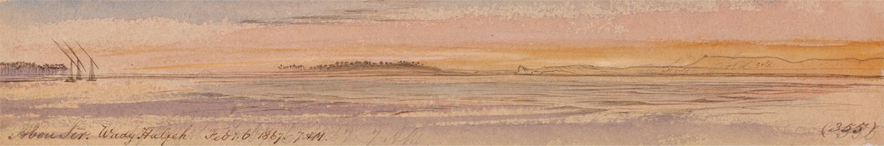 Abu Seer, Wady Halfeh 作者 爱德华·李尔