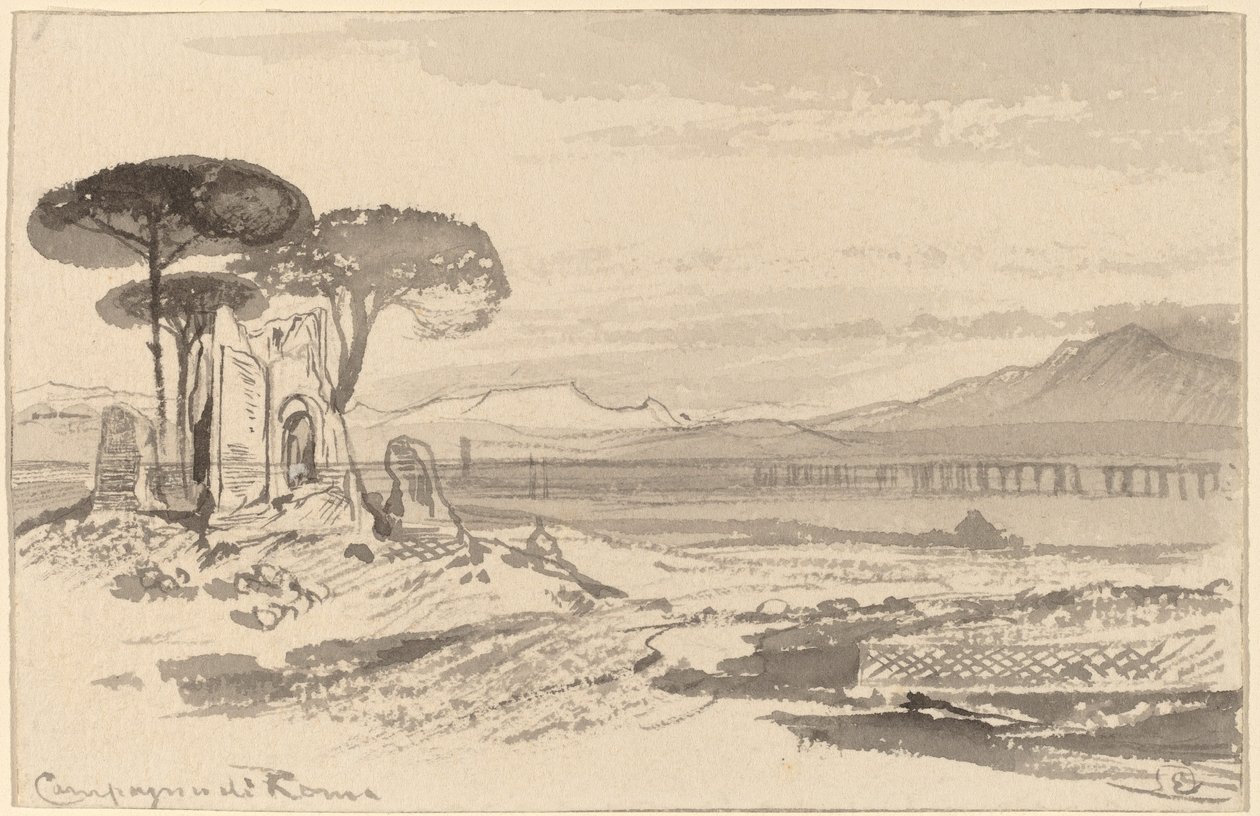 罗马战役，1884-1885。 作者 爱德华·李尔