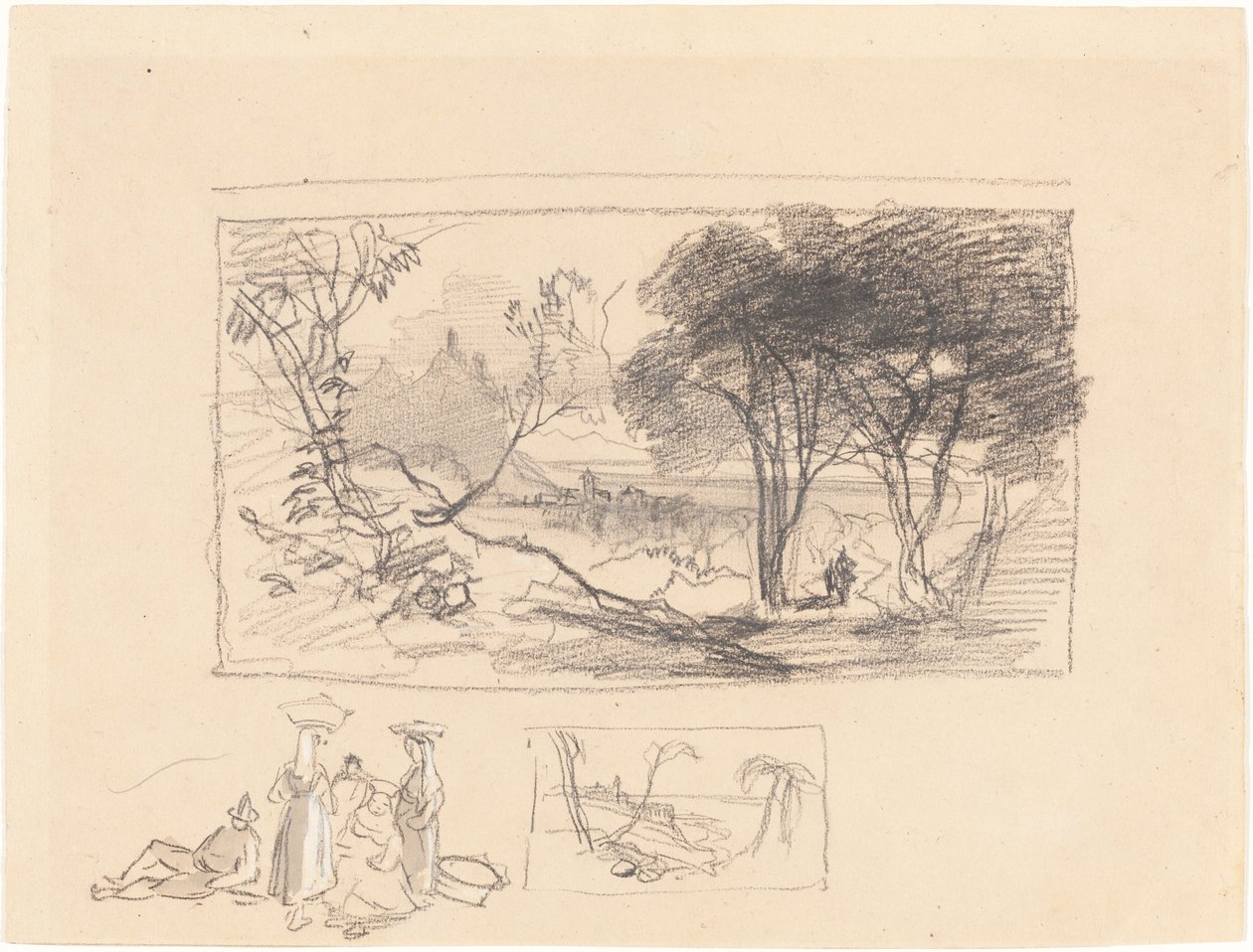 在意大利的素描[直页]，18391845年。 作者 爱德华·李尔