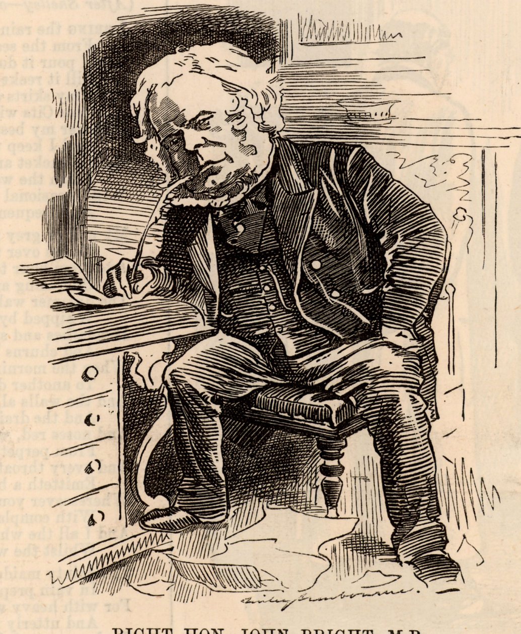 Cartoon of John Bright 作者 爱德华·林利·桑伯恩