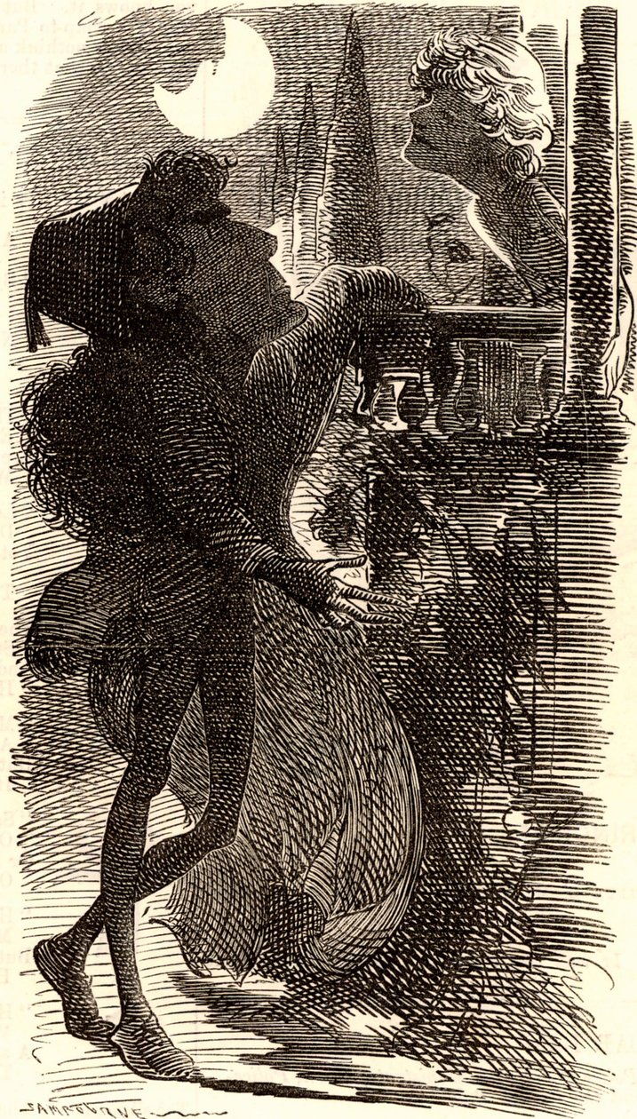 Henry Irving in balcony scene of "Romeo and Juliet" 作者 爱德华·林利·桑伯恩
